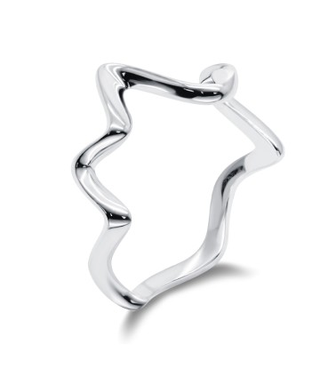 Curl Designed Silver Ring NSR-3858